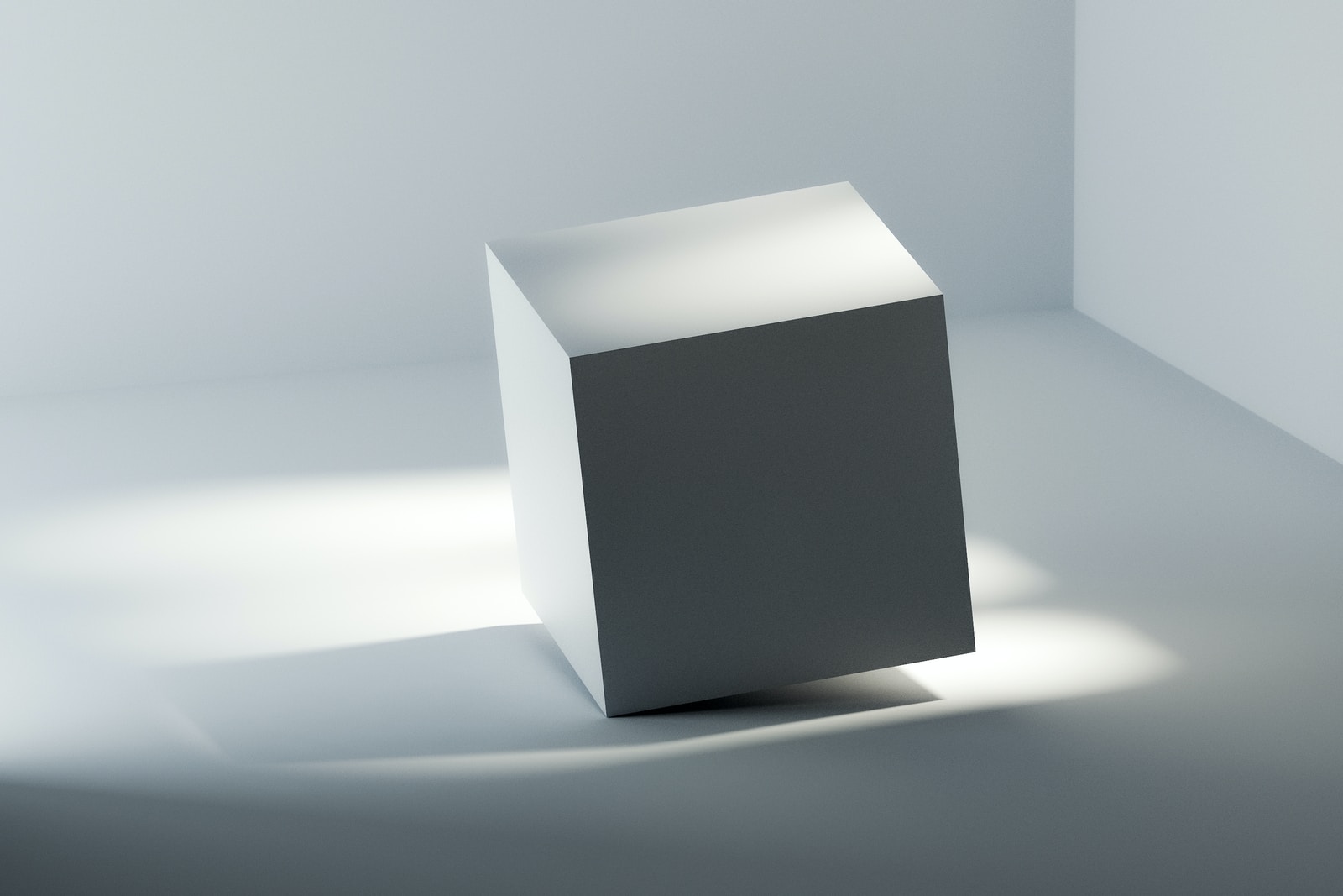 white box on white table
